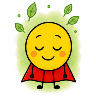 Smiley Man showing a calm feeling